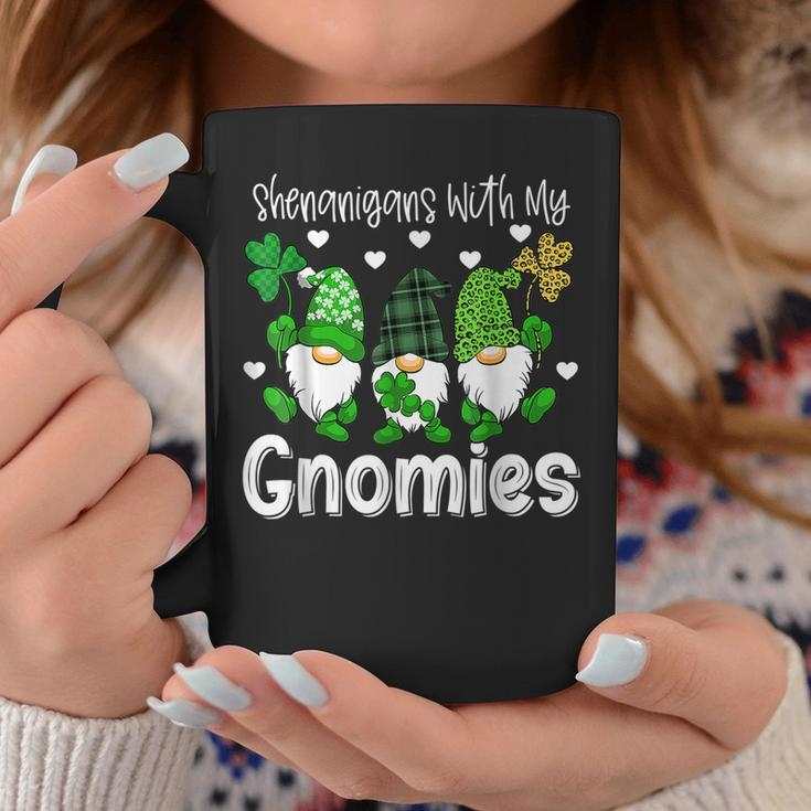 Shenanigans With My Gnomies St Patricks Day Gnome Shamrock Coffee Mug Funny Gifts
