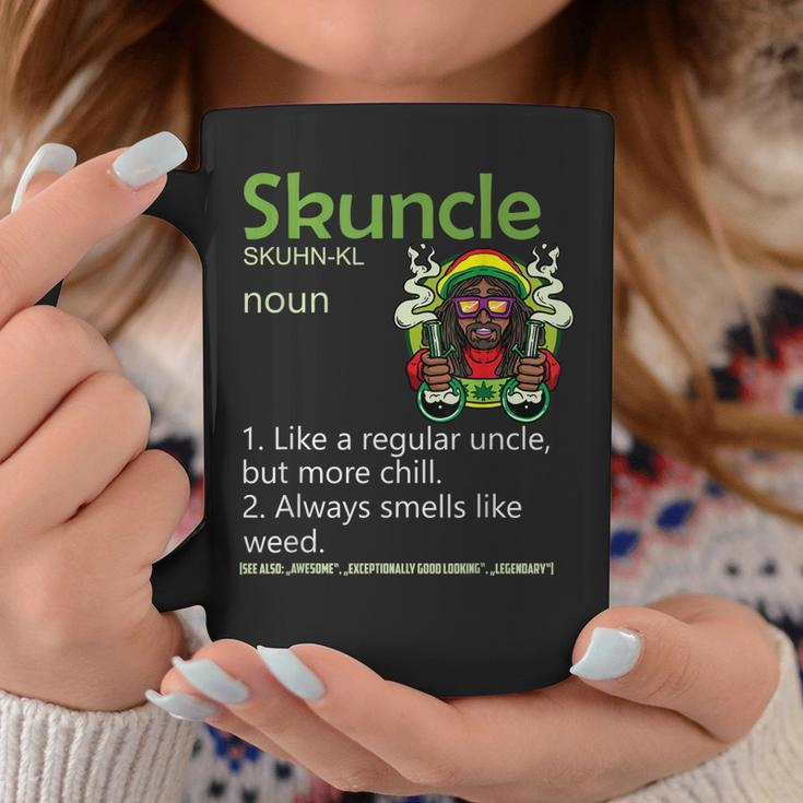 Skuncle Rasta Weed Smoking Marijuana Cannabis Pothead Uncle Coffee Mug Unique Gifts