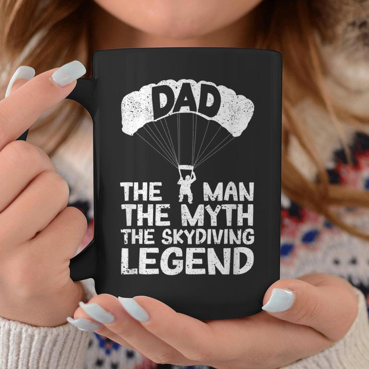 Skydiver Base Jump Dad Tassen - Der Mann, Mythos, Fallschirmlegende Lustige Geschenke