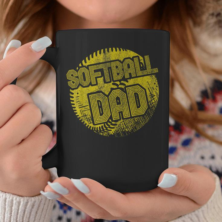 Softball Dad Coach Player Father Daddy Fathers Day Gift Gift For Mens Coffee Mug Unique Gifts