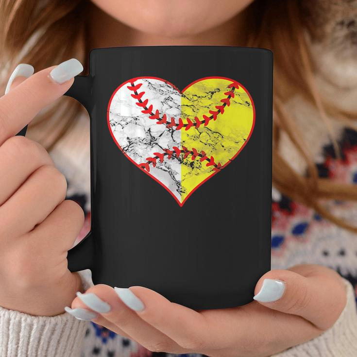 Softball Heart Mom Women Baseball Ideas Coffee Mug Unique Gifts