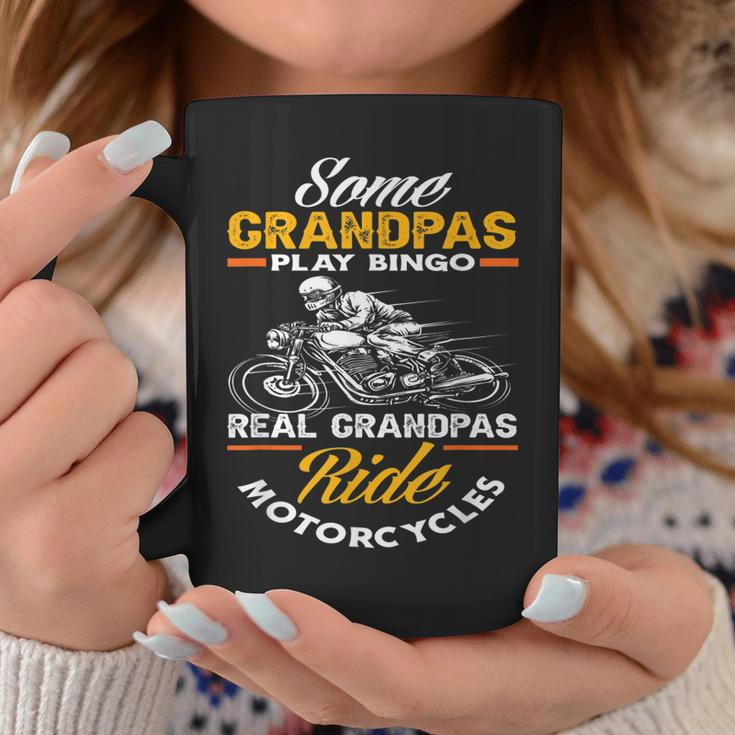 Some Grandpas Play Bingo Real Grandpas Ride Motorcycles Gift For Mens Coffee Mug Funny Gifts