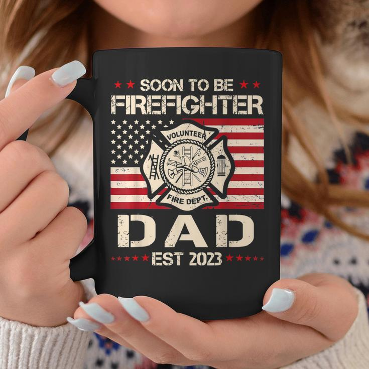 Soon To Be Firefighter Dad Proud Fireman New Dad Fathers Day Coffee Mug Personalized Gifts