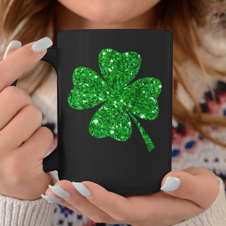 Sparkle Clover Shamrock Irish For St Patricks & Pattys Day Coffee Mug Personalized Gifts
