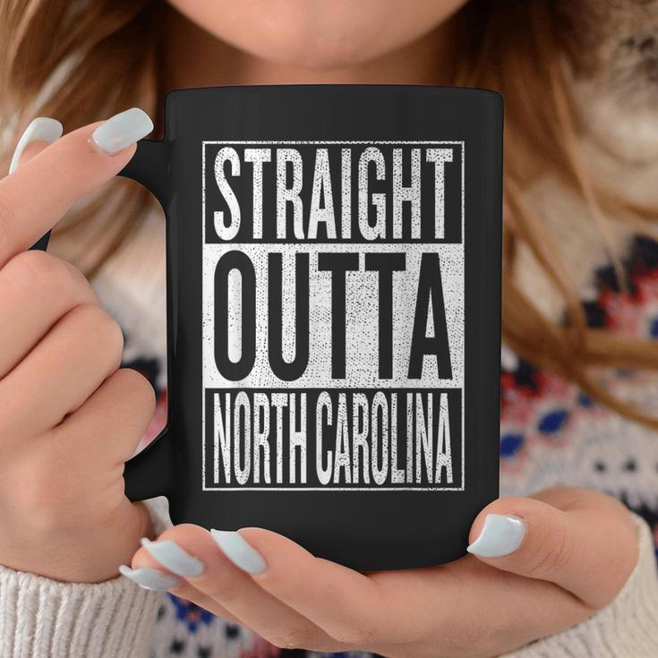 Straight Outta North Carolina Travel & Gift Idea Coffee Mug Funny Gifts