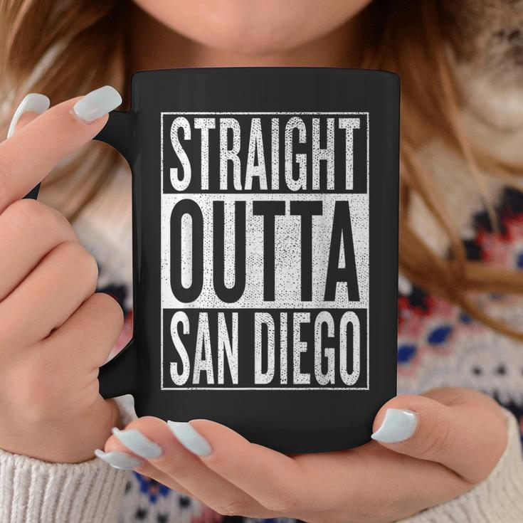 Straight Outta San Diego Great Travel & Gift Idea Coffee Mug Funny Gifts