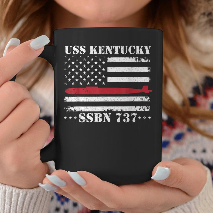 Submariner Uss Kentucky Ssbn737 Us Flag Veteran Submarine Coffee Mug Funny Gifts
