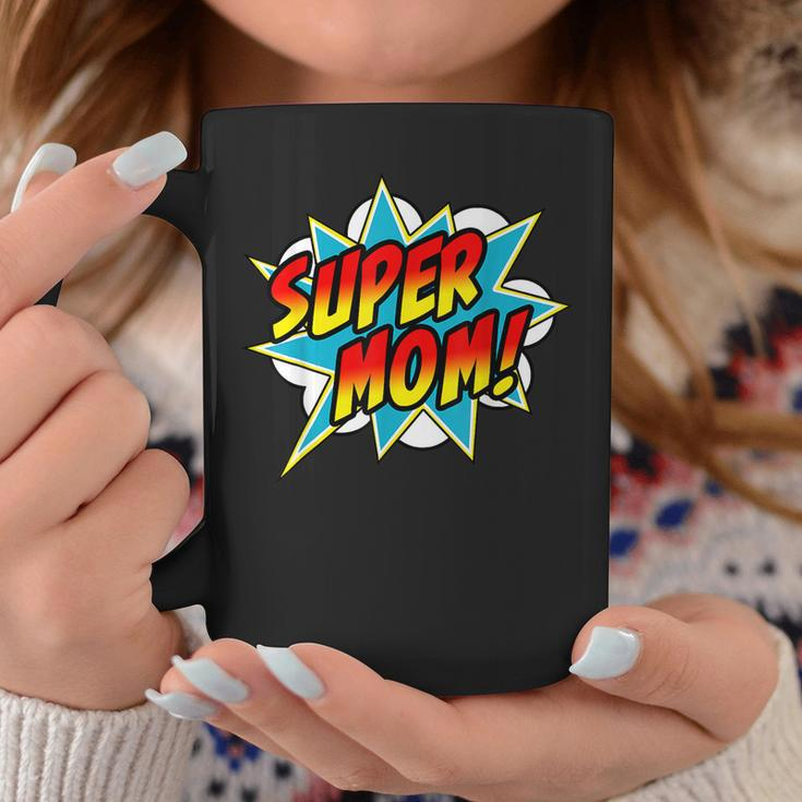 Super Mom Comic Book Superhero Mothers Day Coffee Mug Unique Gifts