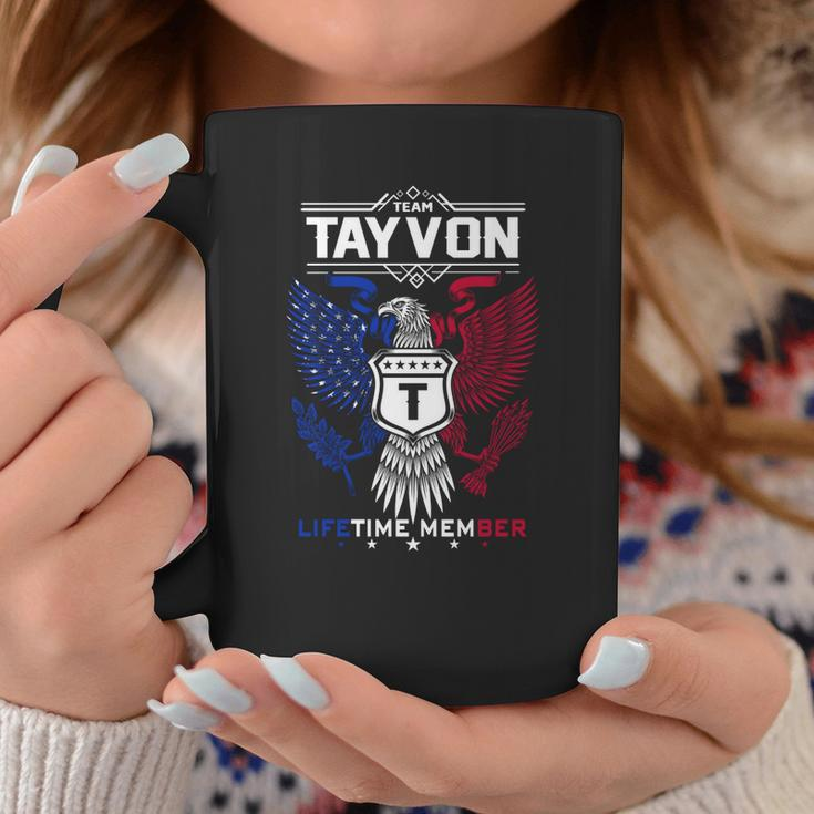 Tayvon Name - Tayvon Eagle Lifetime Member Coffee Mug Funny Gifts