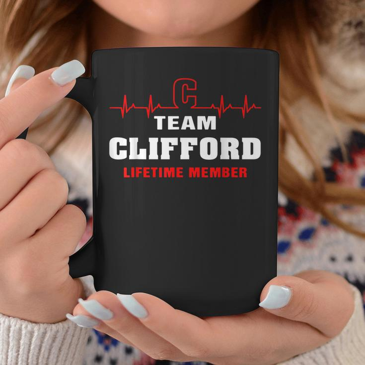 Team Clifford Lifetime Member Surname Clifford Name Coffee Mug Funny Gifts