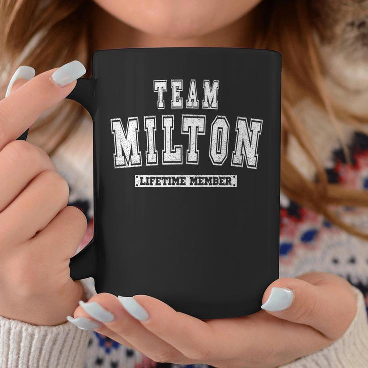 Team Milton Lifetime Member Family Last Name Coffee Mug Personalized Gifts