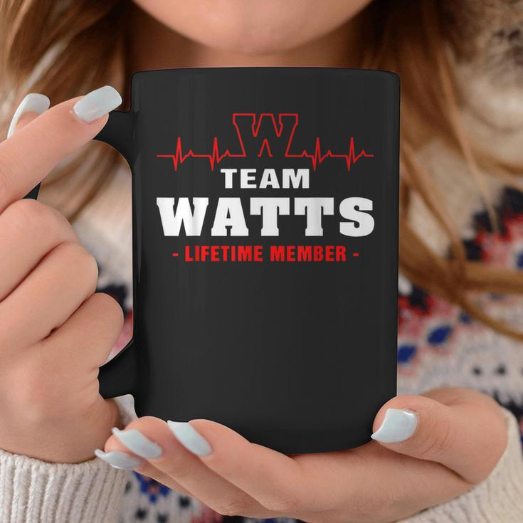 Team Watts Lifetime Member Surname Last Name Gift Coffee Mug Funny Gifts