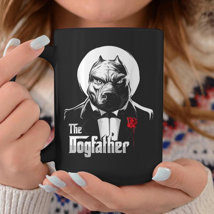 The Dogfather Pitbull Pitbull Dog Dad Best Dog Daddy Ever Gift For Mens Coffee Mug Unique Gifts