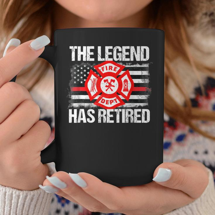 The Legend Has Retired Firefighter Retirement Party Men Coffee Mug Funny Gifts