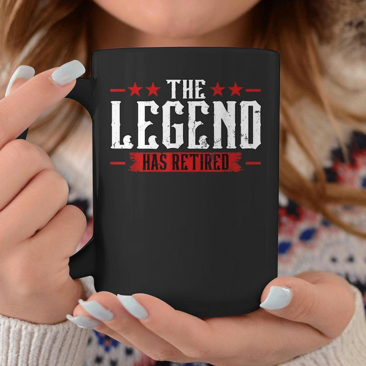 The Legend Has Retired Retirement Coffee Mug Funny Gifts