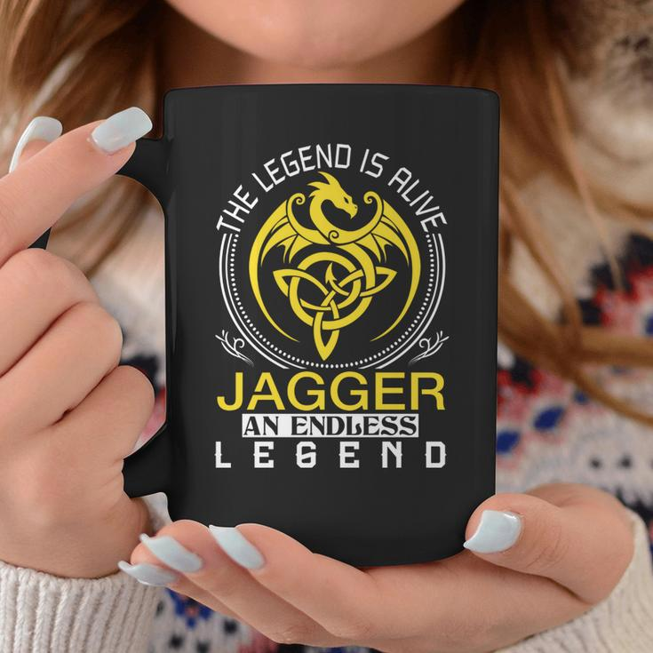 The Legend Is Alive Jagger Family Name Coffee Mug Funny Gifts