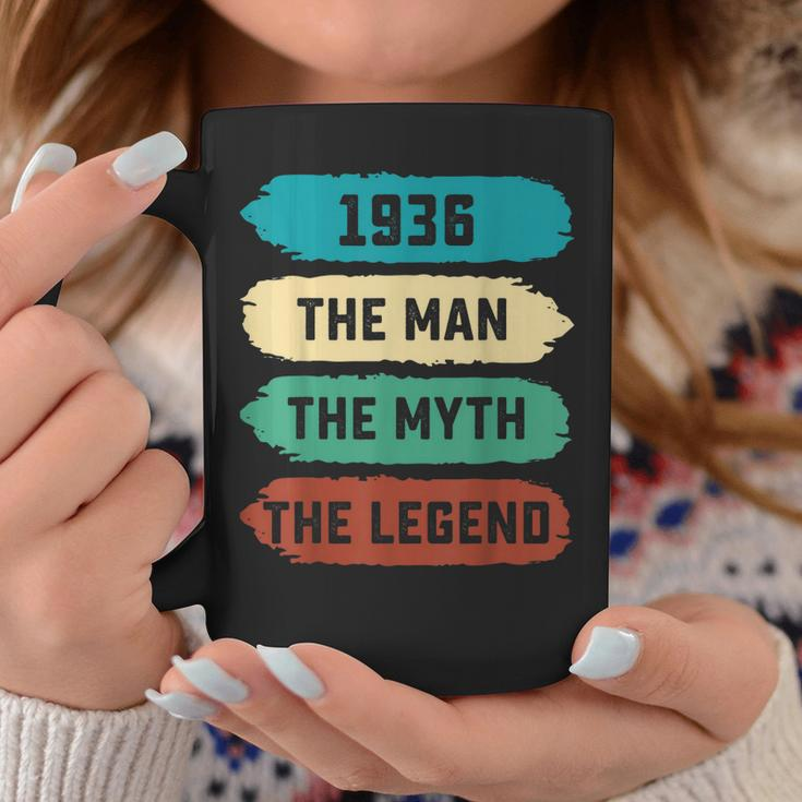 The Man Myth Legend 1936 86Th Birthday Gift For 86 Years Old Gift For Mens Coffee Mug Funny Gifts