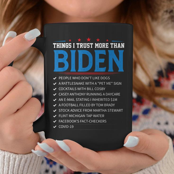 Things I Trust More Than Biden Sarcastic And Funny Joe Biden Coffee Mug Funny Gifts