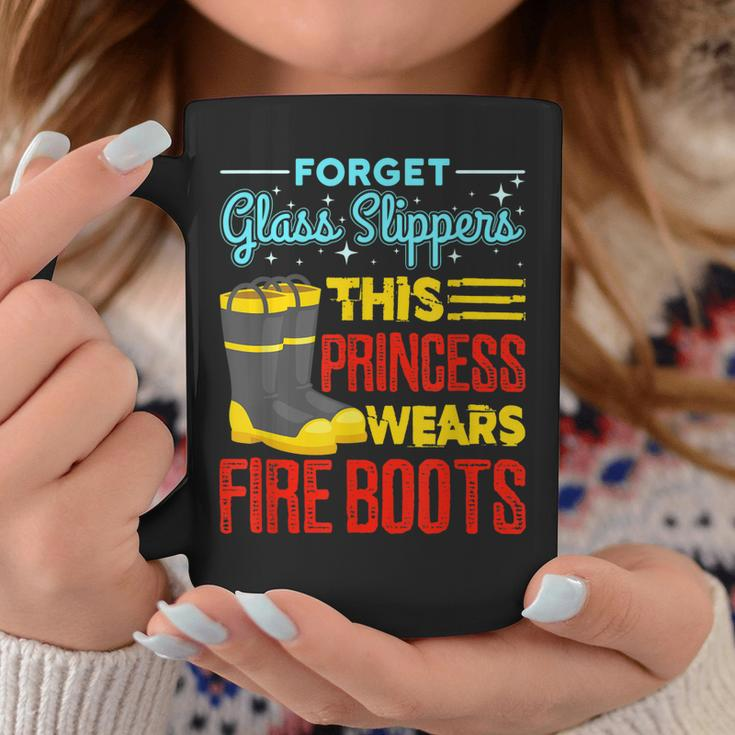 This Princess Wears Fire Boots - Women Firefighter Coffee Mug Funny Gifts