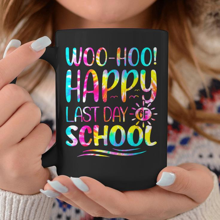 Tie Dye Woo Hoo Happy Last Day Of School Funny Kids Teacher Coffee Mug Unique Gifts