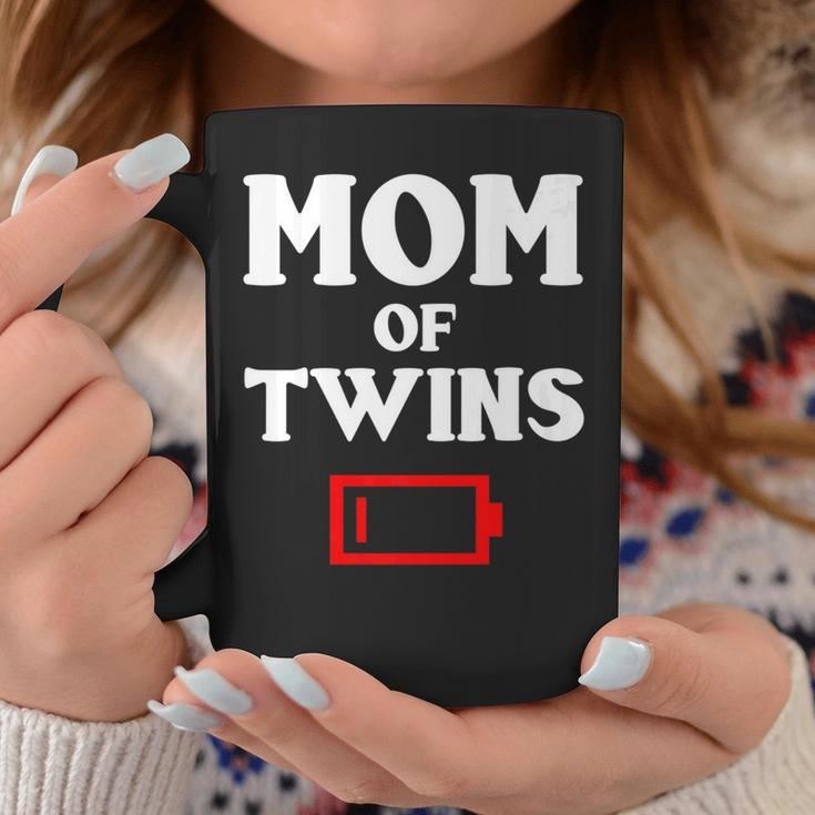 Tired Mom Of Twins Mother Funny Low Battery Mommy Mum Coffee Mug Personalized Gifts