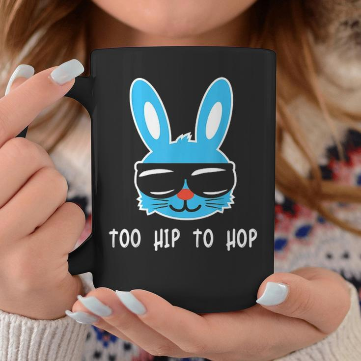 Too Hip To Hop Funny Rabbit With Sunglasses Cute Easter Gift Coffee Mug Funny Gifts