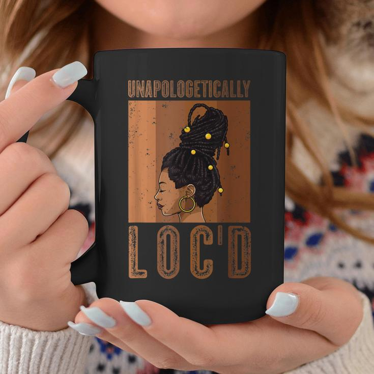 Unapologetically Locd Black History Queen Melanin Afro Hair Coffee Mug Unique Gifts