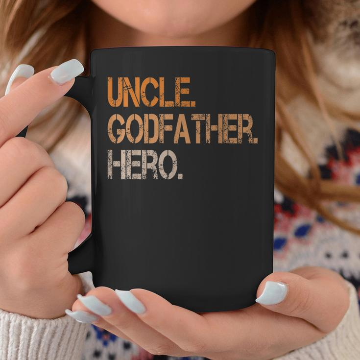 Uncle Godfather Hero Cool Family Gift For Best Uncle Coffee Mug Unique Gifts