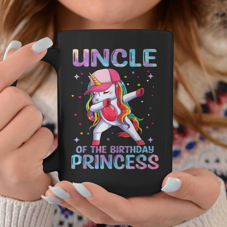 Uncle Of The Birthday Princess Girl Dabbing Unicorn Coffee Mug Unique Gifts