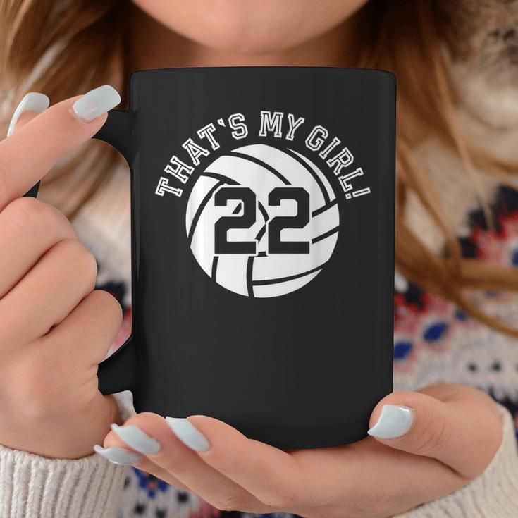 Unique Thats My Girl 22 Volleyball Player Mom Or Dad Gifts Coffee Mug Unique Gifts