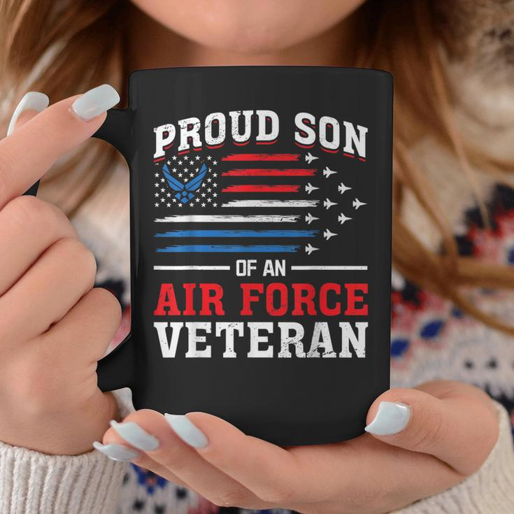 Us Air Force Veteran Proud Son Of An Air Force Veteran Coffee Mug Funny Gifts
