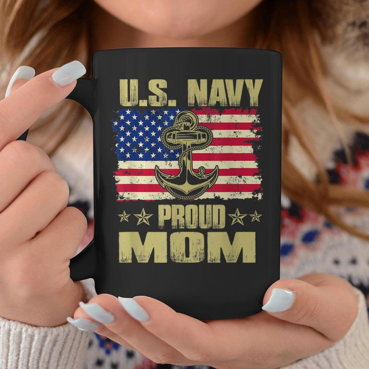 Us Navy Proud Mom With American Flag 4Th Of July Veteran Day Coffee Mug Personalized Gifts