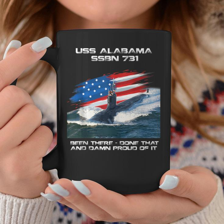Uss Alabama Ssbn-731 American Flag Submarine Veteran Xmas Coffee Mug Funny Gifts