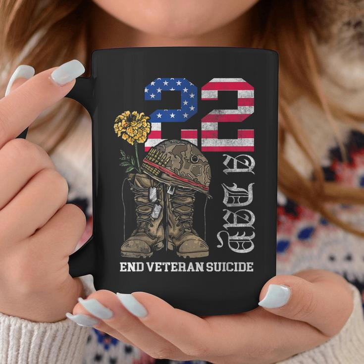 Veteran 22 A Day Take Their Lives End Veteran Suicide Coffee Mug Funny Gifts