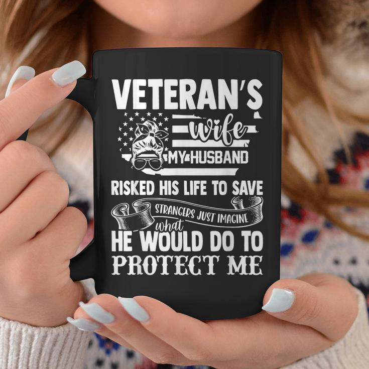 Veteran Wife Army Husband Soldier Saying Cool Military V2 Coffee Mug Funny Gifts