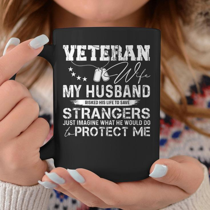Veteran Wife Army Husband Soldier Saying Cool Military V4 Coffee Mug Funny Gifts