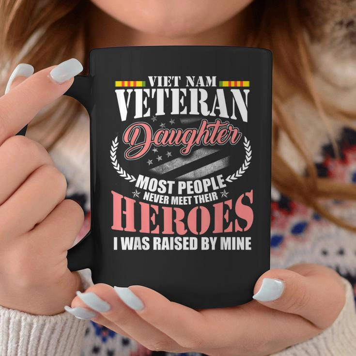 Vietnam Veteran Daughter American Flag Military Us Patriot V2 Coffee Mug Funny Gifts