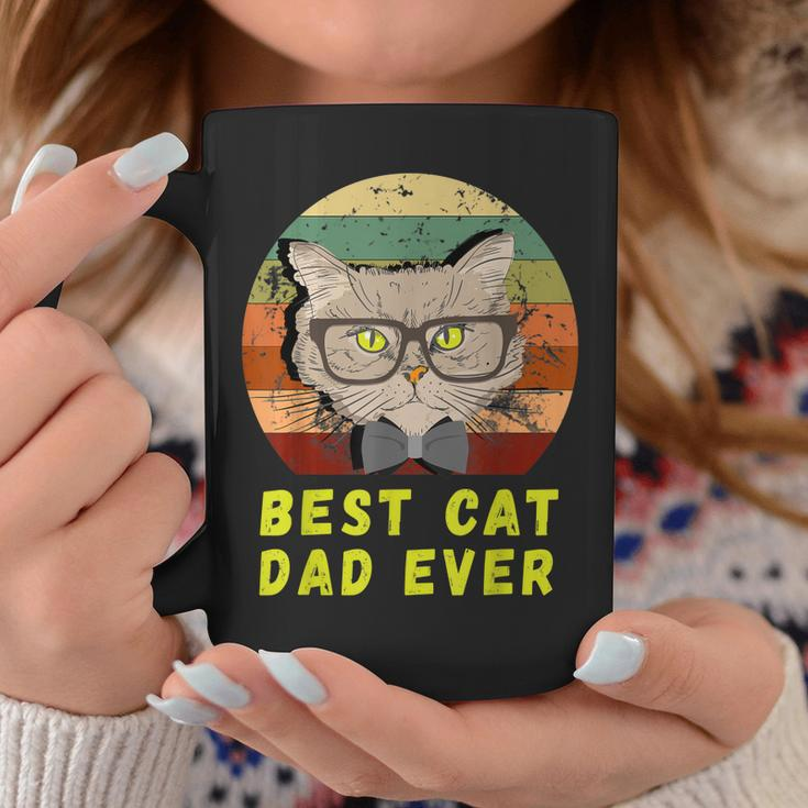Vintage Best Cat Dad Ever Kitten Men Cat Kitties Lover Kitty Gift For Mens Coffee Mug Unique Gifts