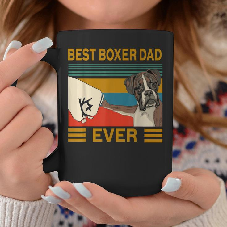 Vintage Best Dog Boxer Dad Ever Bump Fit Gift Coffee Mug Funny Gifts