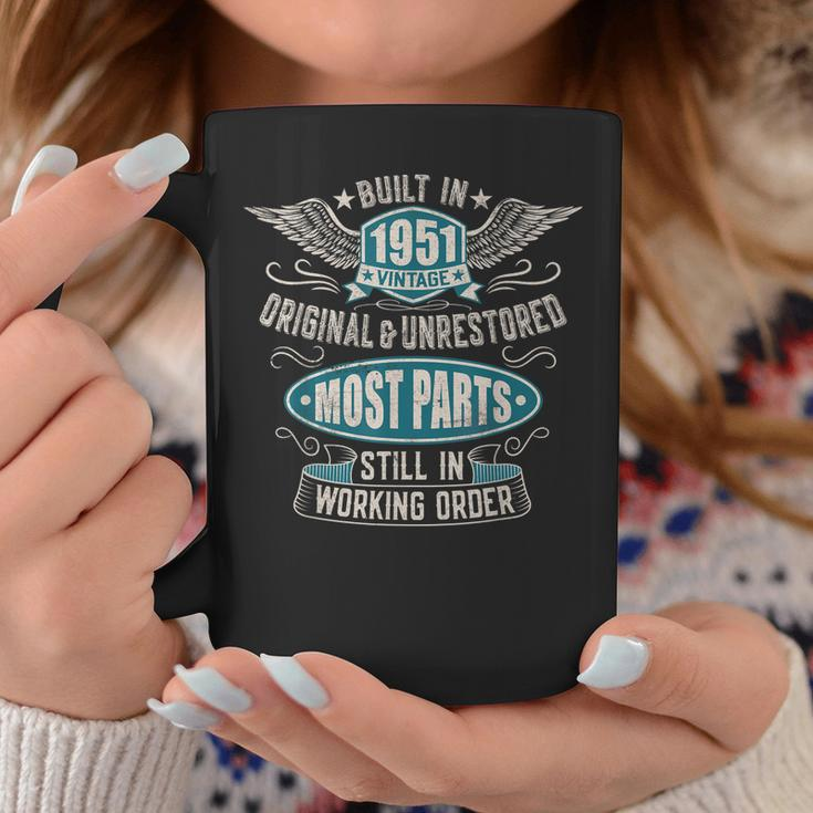 Vintage Birthday Born In 1951 Built In The 50S Coffee Mug Personalized Gifts
