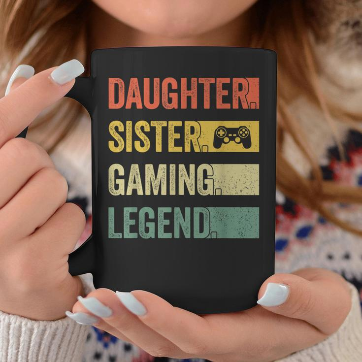 Vintage Gamer Girl Tassen, Tochter & Schwester Gaming Legende Lustige Geschenke