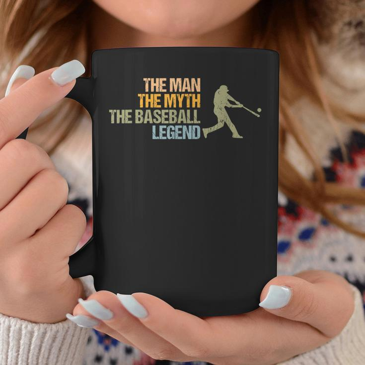 Vintage Man Myth Baseball Legend Sport Lover Retro Spieler Tassen Lustige Geschenke