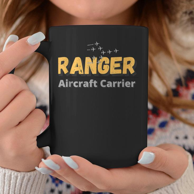 Vintage Navy Aircraft Carrier Uss Ranger Coffee Mug Funny Gifts