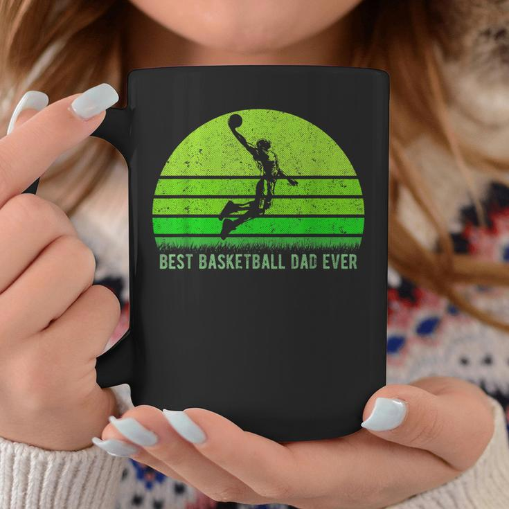 Vintage Retro Best Basketball Dad Ever Funny Fathers Day Gift For Mens Coffee Mug Unique Gifts