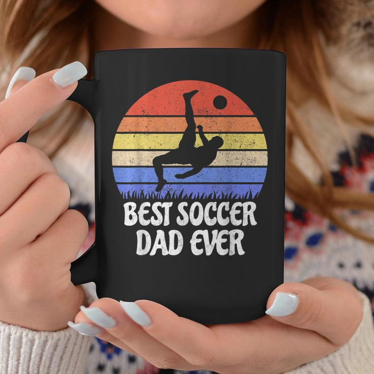 Vintage Retro Best Soccer Dad Ever Gift Footballer Father Coffee Mug Unique Gifts