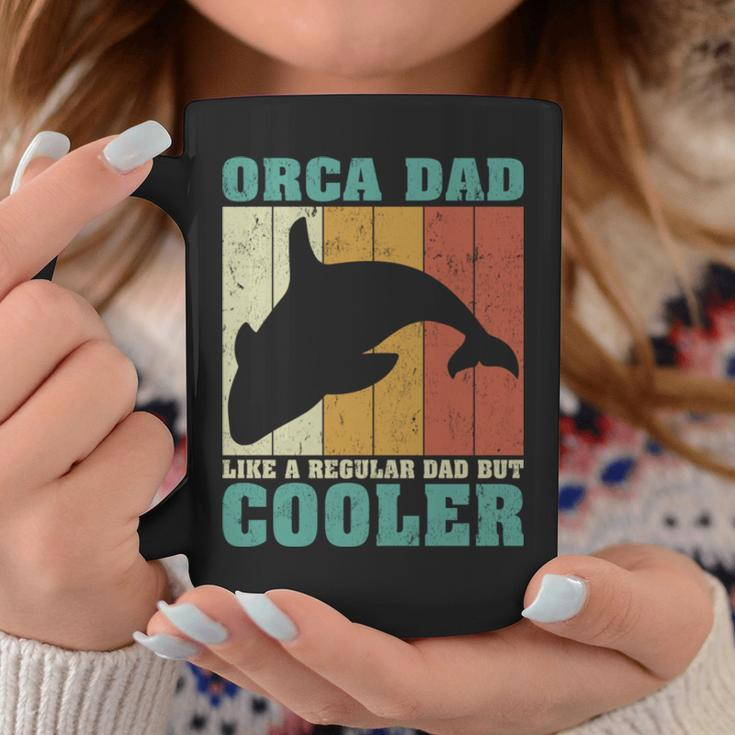 Vintage Retro Orca Dad Like A Regular Dad Father’S Day Long SleeveCoffee Mug Unique Gifts