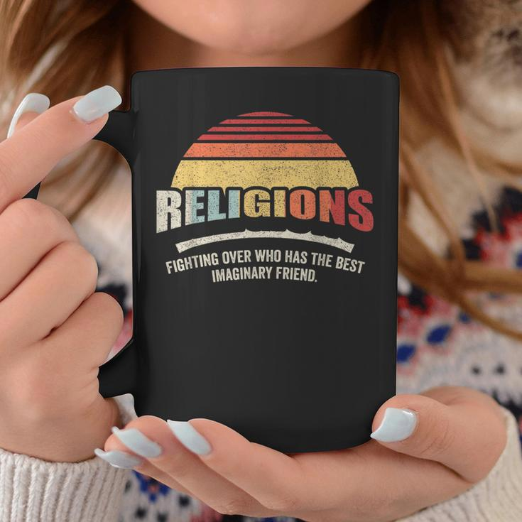 Vintage Retro Religions Sarcastic Def For Atheist Science Coffee Mug Unique Gifts