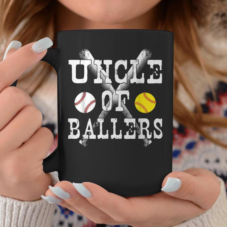 Vintage Uncle Of BallersFunny Baseball Softball Lov Coffee Mug Funny Gifts