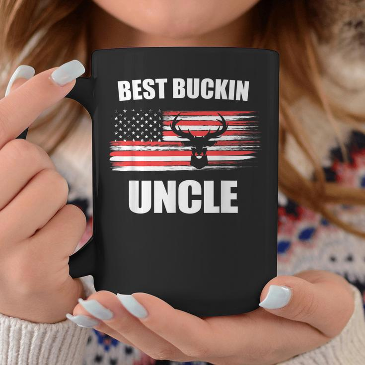 Vintage Usa Hunting Pun Best Buckin Uncle Cute Flag Gift Gift For Mens Coffee Mug Unique Gifts