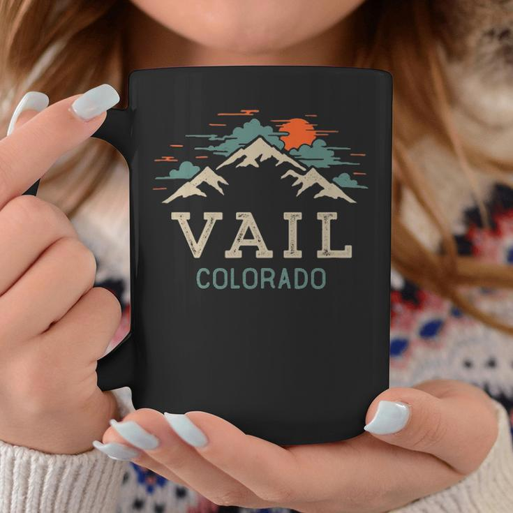 Vintage Vail Colorado Retro Mountain Coffee Mug Funny Gifts